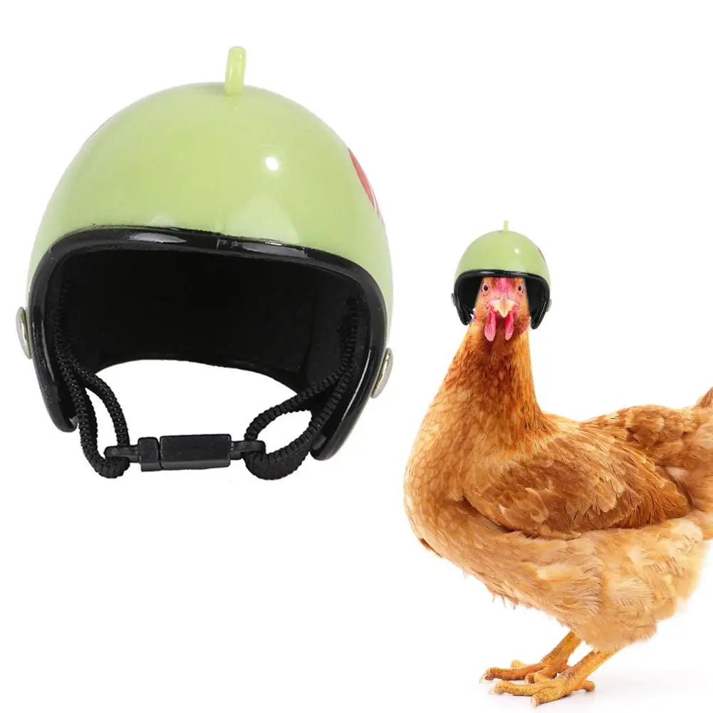 Шлем для собаки Забавный защитный куриный шлем курица Твердые птицы шапки, головные уборы для мотоциклов фото реквизит защита аксессуар для домашних животных - Цвет: Зеленый