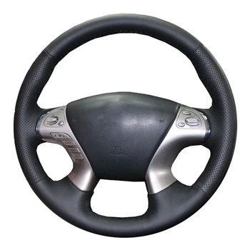 

DIY Genuine Leather Car Steering Wheel Cover For Infiniti JX35 M35 M25 M56 Q70 QX60 Nissan Murano Pathfinder / Protect