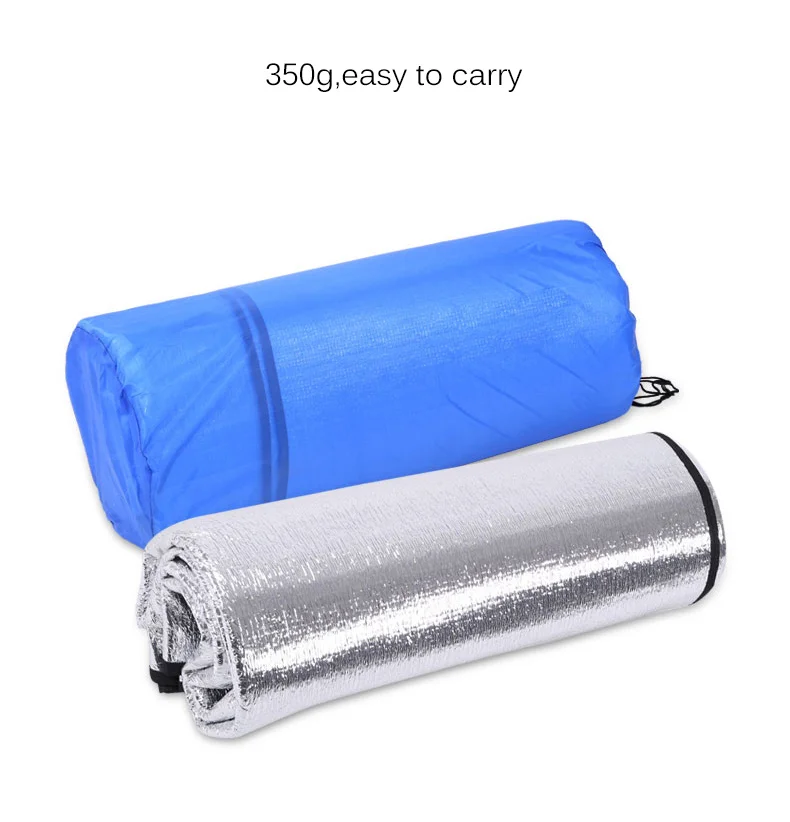 Hewolf 290x290cm Portable Aluminum Film Camping Mat PE Soft Travel Self-Driving Picnic Barbecue Mat Outdoor Hiking Camp Mattress