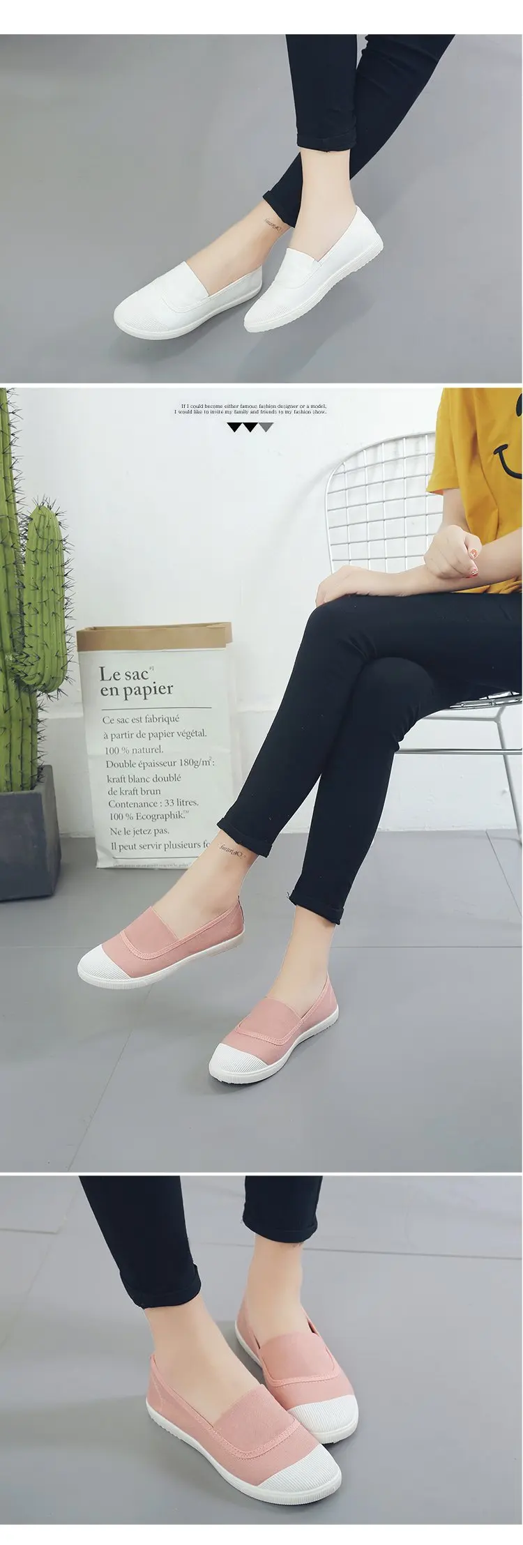 New Style Korean-style Fashion Students Flat Comfortable White Shoes Fashion Foot Covering Casual Canvas Low-cut Shoes