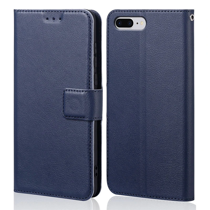 Силиконовый чехол-книжка для iPhone 7 Plus Роскошный кошелек из искусственной кожи