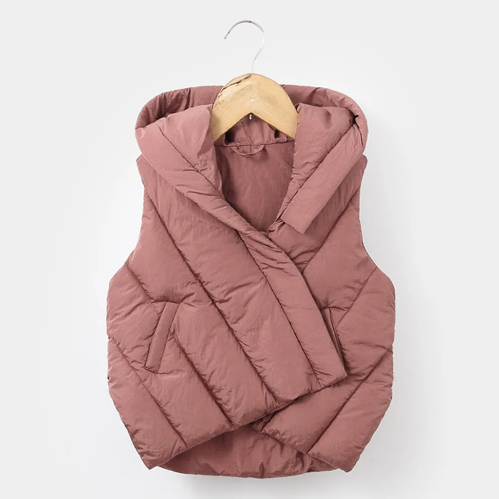 Детский жилет для девочек; kamizelka dziecko gilet fille bezrekawnik dziecko gilet; Однотонный жилет для детей Z4