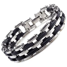 Звено цепи браслет из нержавеющей стали для мужчин тяжелый широкий мужской s браслеты байкер велосипед мотоцикл цепной браслет