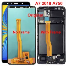 Для Samsung Galaxy A7 SM-A750F A750F A750 ЖК-дисплей с сенсорным экраном дигитайзер сборка Замена протестированный A750 lcd