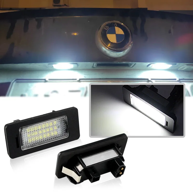 2Pcs 24Smd Lampade A Led Per Targa Per Serie Bmw1: E82 E88 Per Serie Bmw3 Per Bmw Serie X: E70 E71
