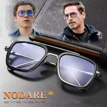 

2020 Hot sale Avengers Infinity War Tony Stark Sunglasses Iron Man 3 Men Women Colorful Gradient Sun Glasses Square Brand Design