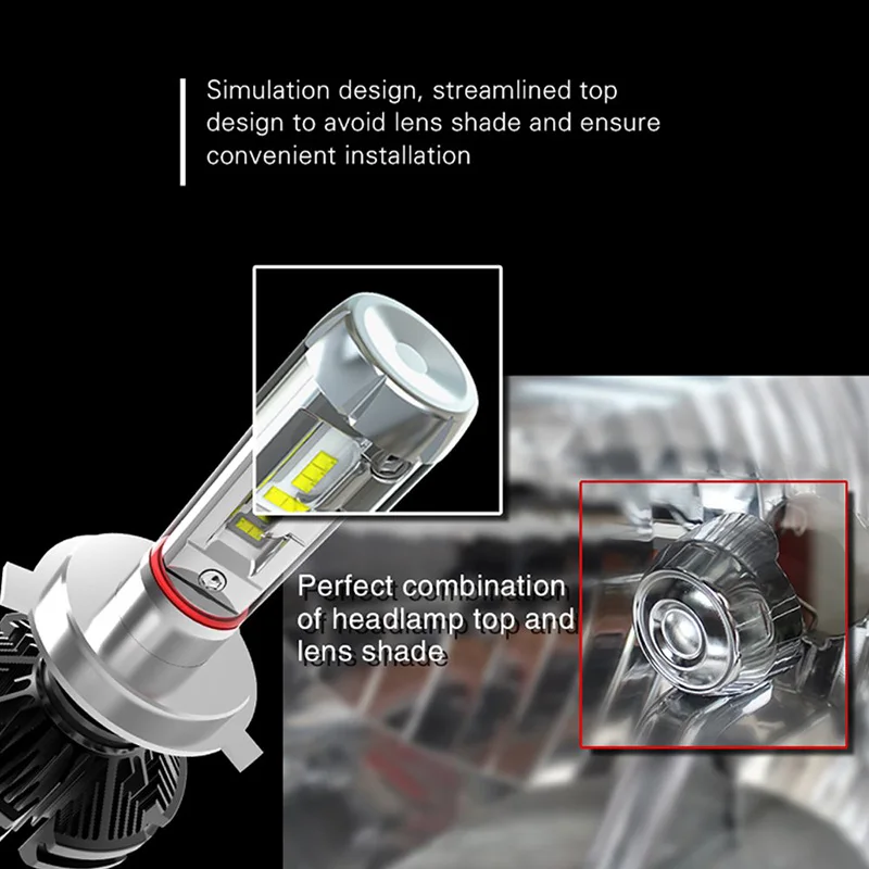 TF30 2 шт./лот светодиодный фары ламп Conversion Kit освещение 50W 6000LM H1 H11 HB3 9005 9006 Авто X3 зэс Противотуманные фары Дневные Фары 3000 K/6500 K/8000 K