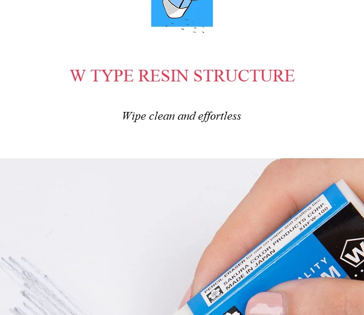 SAKURA XRFW-60 карандашный ластик резиновые ластики Прочный гибкий эскиз для рисования и письма Eaxm Канцтовары Школьные принадлежности для учащихся