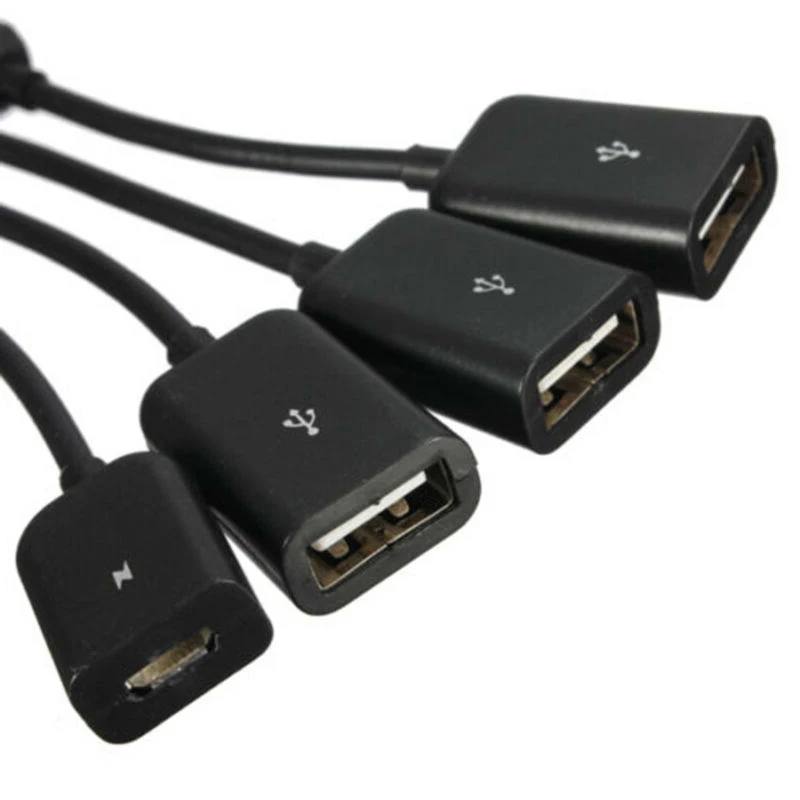1x Micro USB кабель в комплект поставки входит адаптер Мощность зарядки 4-портовый концентратор для телефонов на базе Android с Bluetooth