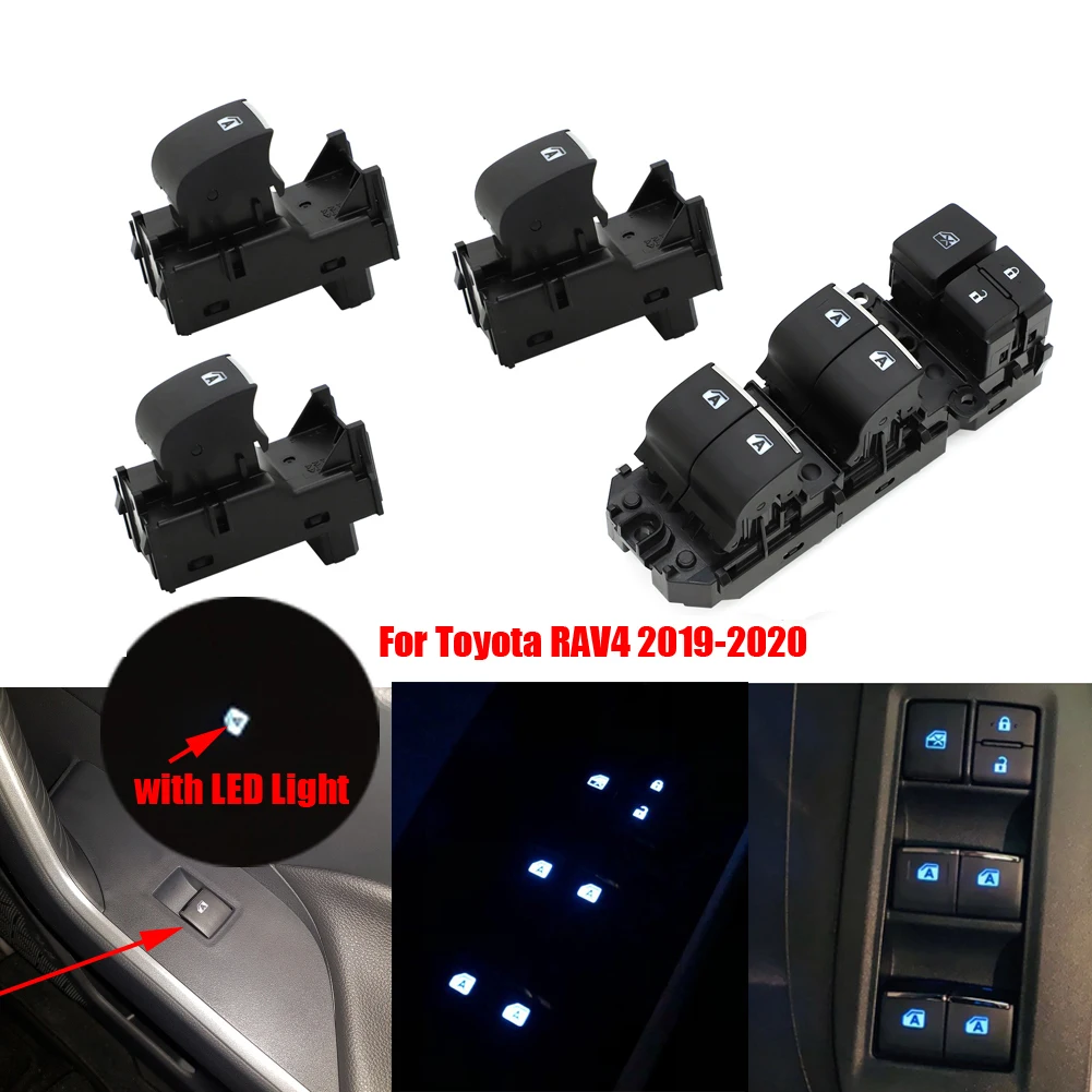 Освещенные СВЕТОДИОДНЫЙ Мощность единый переключатель подъемников окон Набор