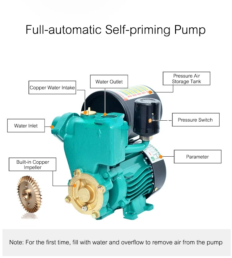 220V Fully Automatic Household Self-priming Pump 200w/280w/370w Hot and  Cold Water Pipe Tap Water Booster Pump - AliExpress