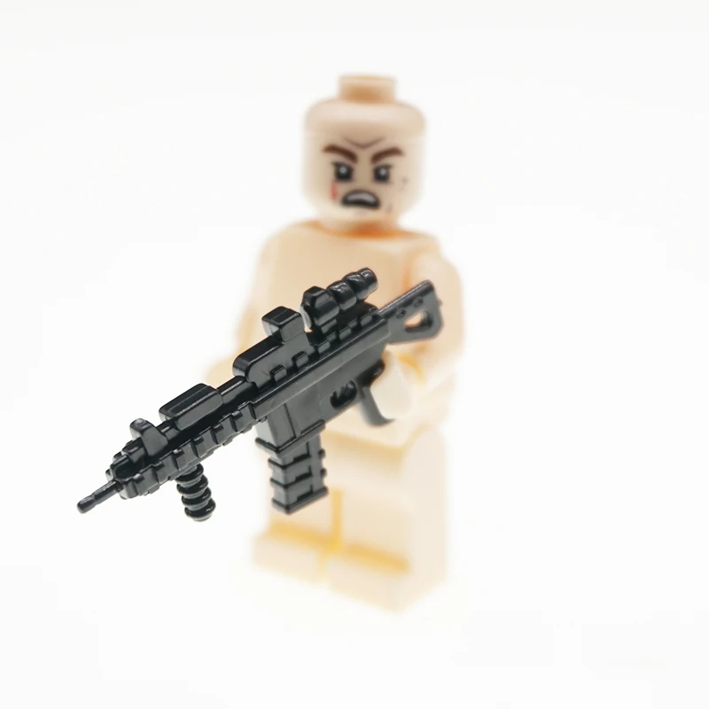 

10 Pcs/lot Military Gun Series WW2 Army Building Blocks Rifle Submachine Gun Military Compatible Bricks Toy B170