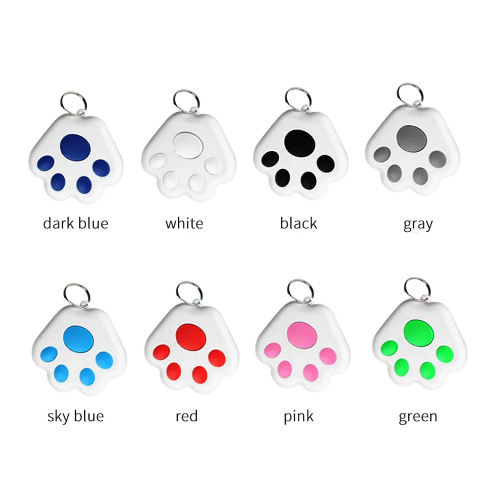 Rastreador GPS inteligente para mascotas Mini localizador Bluetooth resistente al agua Anti-pérdida para perro mascota gato niños llave de la carpeta del coche collar de accesorios