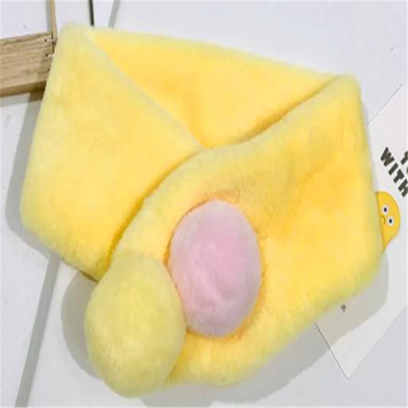 H286-Bright yellow Qiu dong/сезон; Детский Теплый шарф из кроличьей шерсти; утепленный меховой воротник для мальчиков; серия han; Центр вокруг H286 - Цвет: H286-Bright yellow