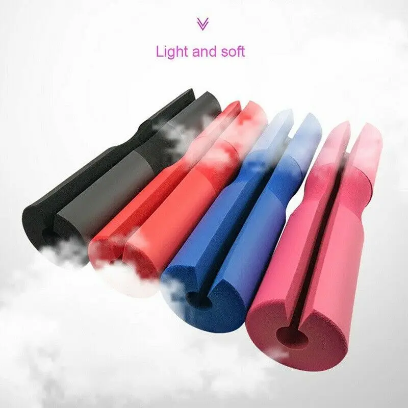 4 Colors Foam Barbell Bar Cover Pad Weight Lifting Squat Shoulder Protector Support Pad Cushioned Hip Push Bar Protection