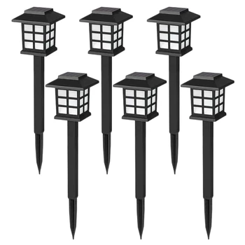 

6 Pack Solar Pathway Lights Outdoor LED Solar Powered Garden Lights for Lawn, Patio, Yard, Walkway, Driveway