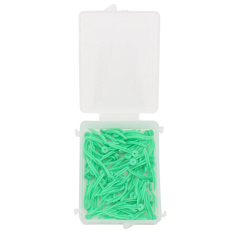 Green(S) 100pcs 100 шт./кор. одноразовые стоматологические клинья медицинский пластик Diastema клинья с концом круглого отверстия стоматологические инструменты стоматологический лабораторный инструмент - Цвет: Green(S) 100pcs