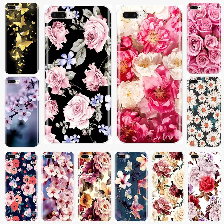Модный чехол для телефона Apple iPhone 11 Pro 6 S 7 8 X XR XS Max красивые цветы мягкая задняя