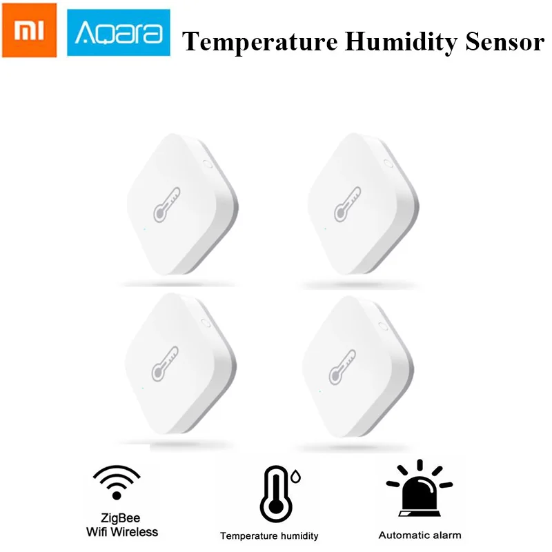 Qaqara умный датчик температуры Hu mi dity ZigBee Wifi беспроводной работает с приложением Xiao