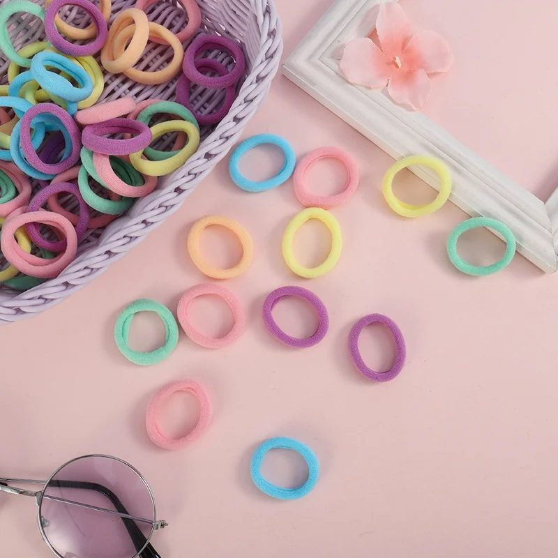 Fashion bow hair rope women's ponytail clip large intestine hair circle flower hair band hair accessories new listing