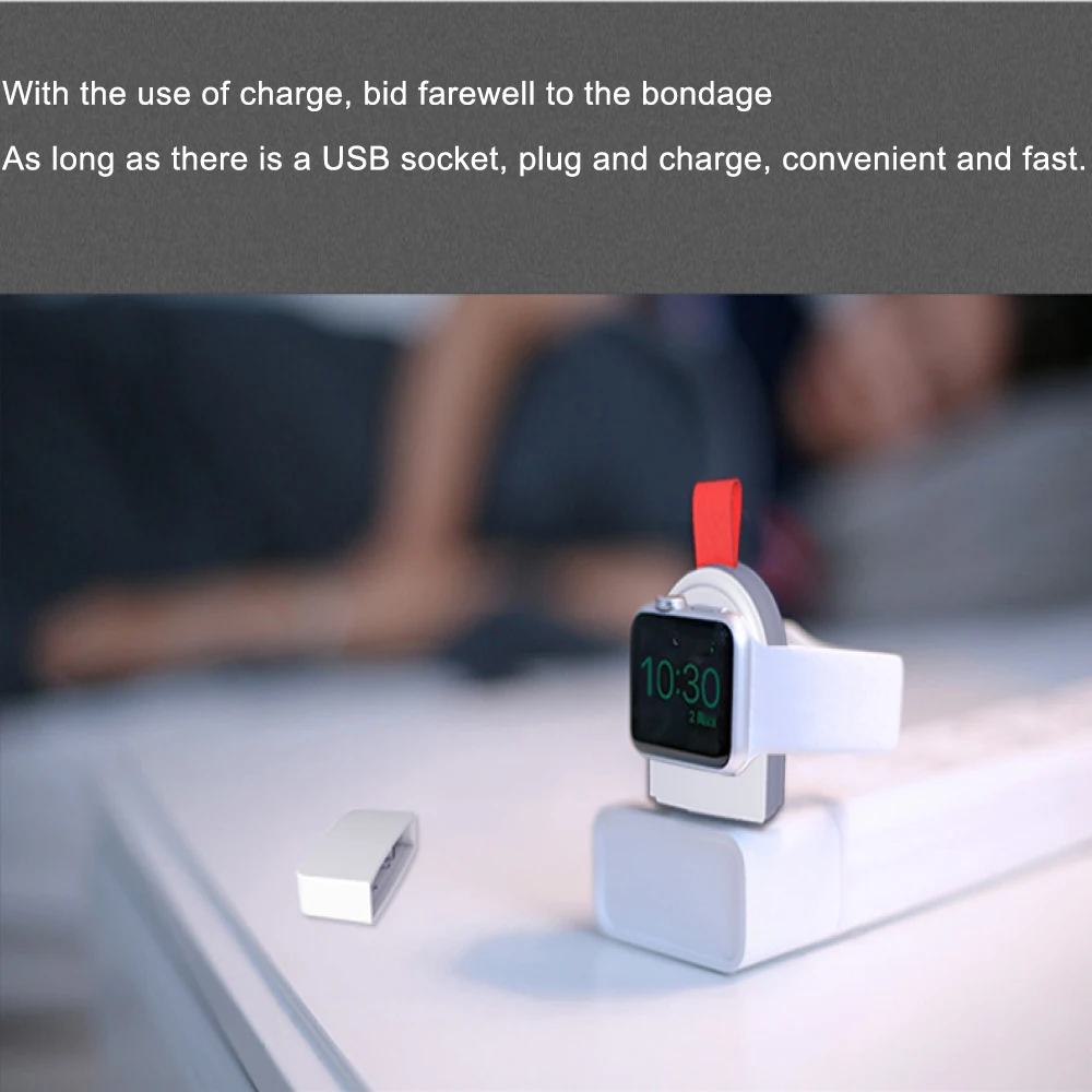 Портативное USB зарядное устройство Беспроводное зарядное устройство для iWatch зарядная док-станция кабель для Apple Watch Series2 3 4 Прямая поставка