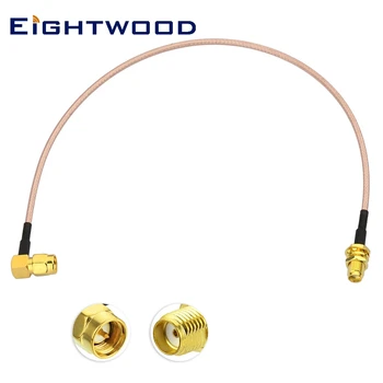 

Eightwood Custom RF Coaxial Coax Assembly Adapter SMA Jack Female to SMA Plug Male Connector Right Angle Crimp RG316 Cable 6''