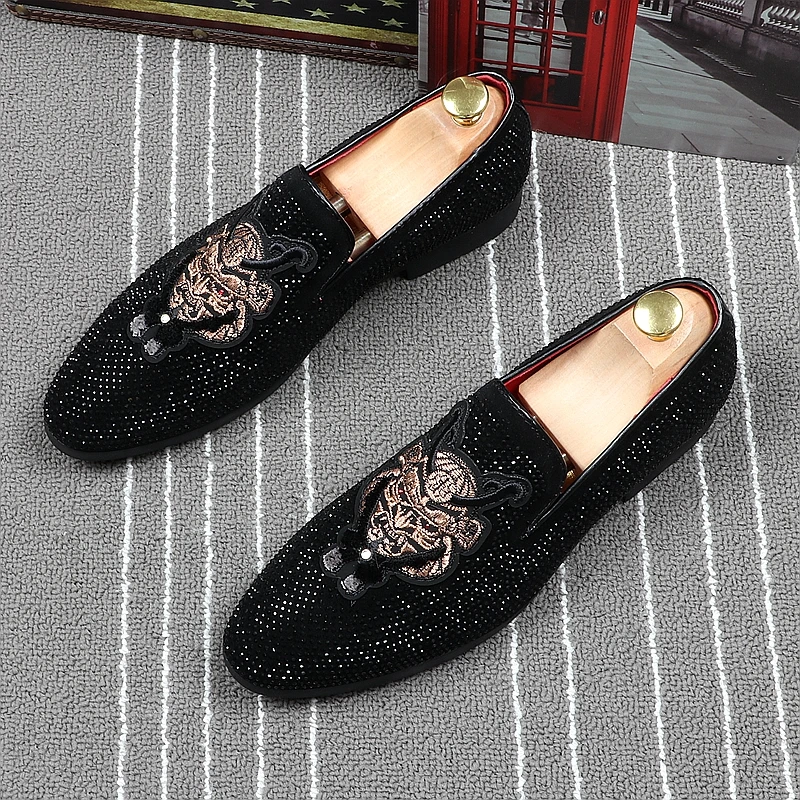 CuddlyIIPanda мужские модные повседневные Лоферы весна лето осень бархатные туфли с