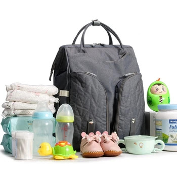 

Baby Nappy Changing Bag Portable Folding Crib Diaper Backpack Stroller Straps