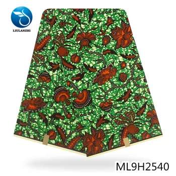 

LIULANZHI ankara real wax cotton 100% prints african wax for dress 6 yards wax tissu ML9H2537-56