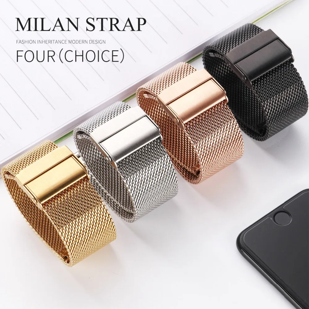 

Stainless Steel Strap for DW Watch Band 18mm 20mm 22mm Milanese Loop Replacement Bracelet for Daniel Wellingt Watch Accessories