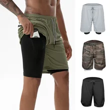 Sfit спортивные шорты мужские шорты для бега двухслойные мужские s Фитнес Бодибилдинг дышащие компрессионные пляжные шорты быстросохнущие