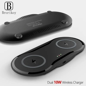 10ワットチーワイヤレス重力ワイヤレス車急速充電器iphoneサムスンのスマートフォン誘導充電回転ブラケット