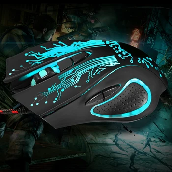 

Ergonomical design Optical Professional Gaming Mouse comfortable touch Wired Connection USB Port 7 Color LED Backlight Mouse