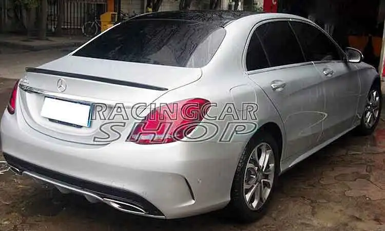 Неокрашенное заднее крыло багажник спойлер для Benz W205 c-класса C200 C260 C300 C400 2014UP M034F