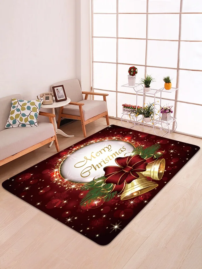 Christmas Mat Santa Claus Anti-slip Kitchen Room Floor Mat Decor Carpet Rug NEW