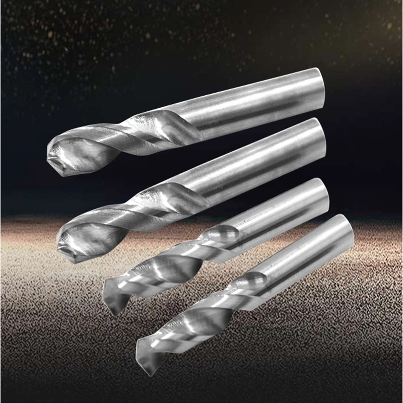 Hot 0.5 Millimetri-7Mm Solid Carbide Punta Del Trapano S Set, Non Patinata (Luminoso) Finitura, Gambo Tondo, A Spirale Flauto Torsione Punta Del Trapa
