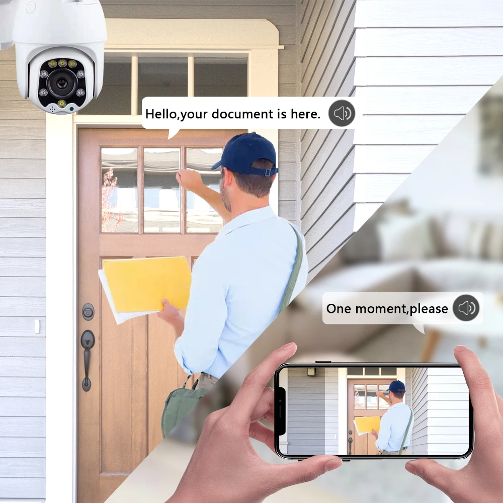 5MP Security Protection Wireless 4G SIM Card Camera Outdoor PTZ WIFI Video Surveillance Onvif IR Night Vision 30M 2.5inch Camhi