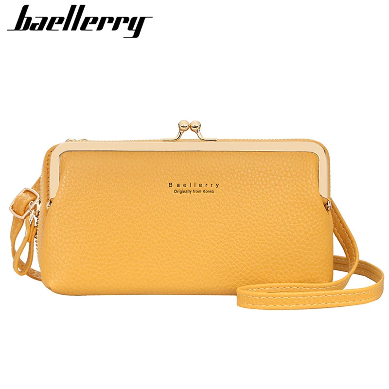 

Baellerry Luxury Women Bag Soft PU Leather Phone Pocket Ladies Small Shoulder Bags Women Crossbody Messenger Purse Female Wallet