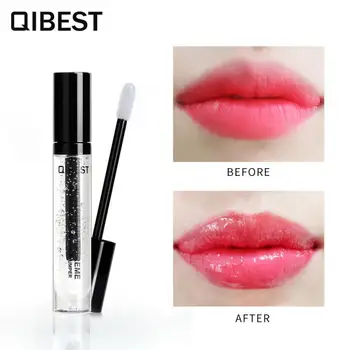 

Moisturizer Lip Plumper Volume Lip Gloss Long Lasting Sexy Lips Transparent Waterproof Clear Lipgloss Lip Makeup Cosmetics TSLM1