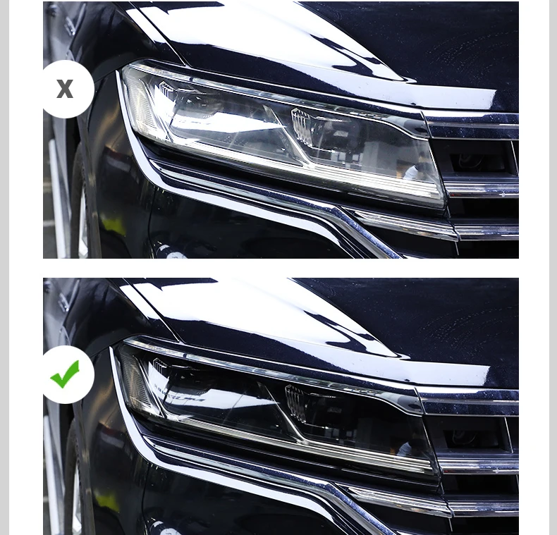Lsrtw2017 для volkswagen touareg Защитная пленка для фар автомобиля против царапин прозрачная ТПУ Защита от царапин
