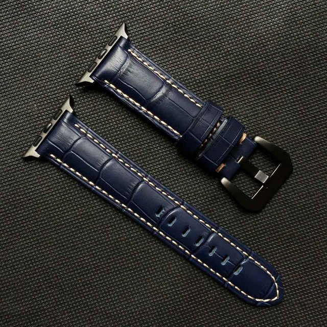 leather watch strap for Apple Watch Band series 7 6 SE 5 4 3 44mm 40mm 45mm 41mm 42mm 38mm iwatch watch bracelet