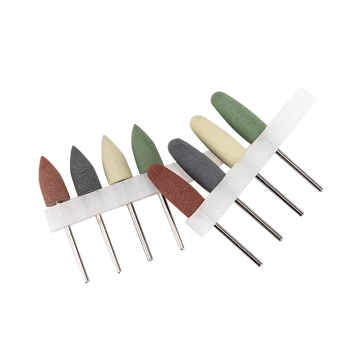 

10pcs Silicone Rubber Dental Polishing polisher grinders nail drill bits for electric manicure and Oral intial polishing Burs