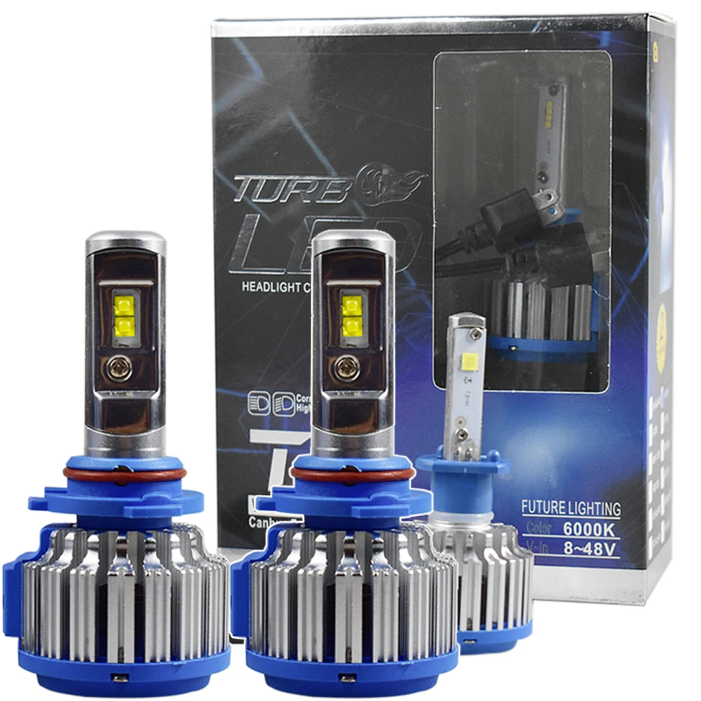 2 шт. T1 Led H1 H3 H4 H7 H11 H13 9004 9005 9006 9007 881 фар автомобиля Авто противотуманных 35 Вт 3500LM