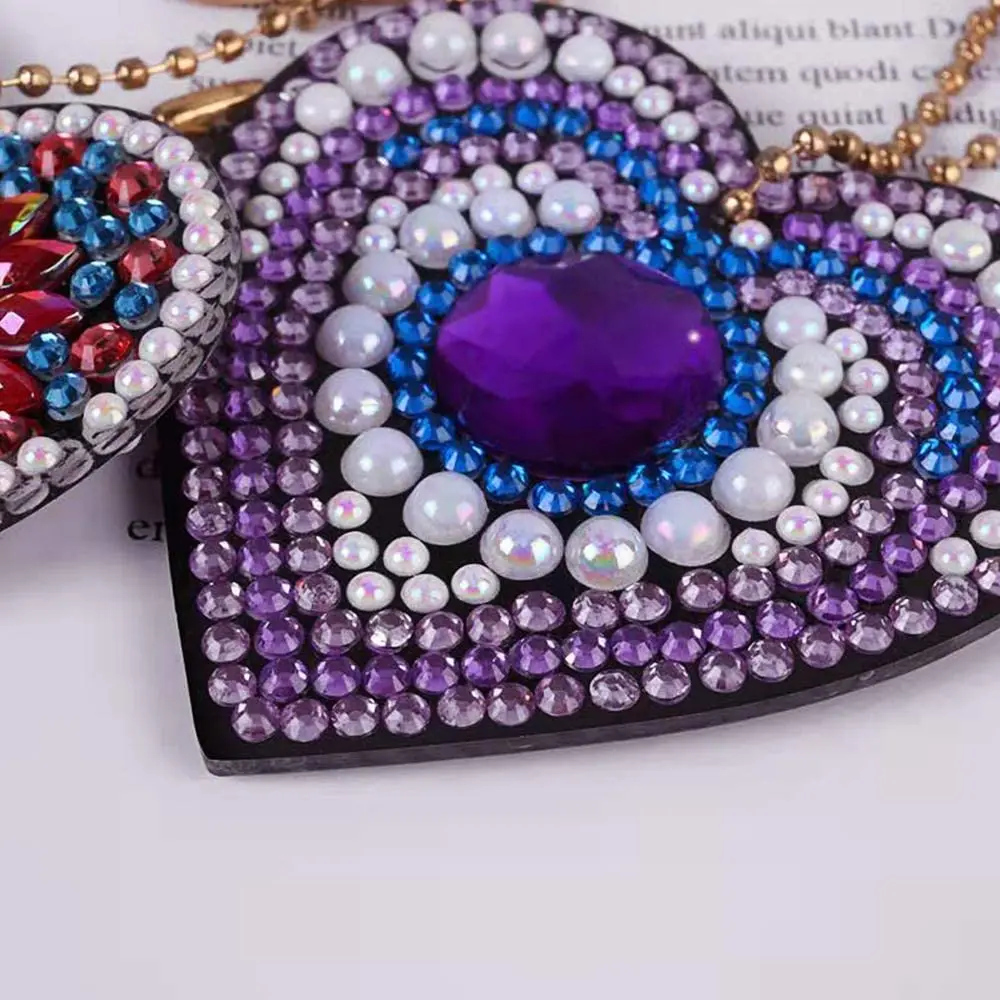 Diamond Painting Keychains Hearts  5d Diamond Painting Kits Adults - 5pcs  Diamond - Aliexpress