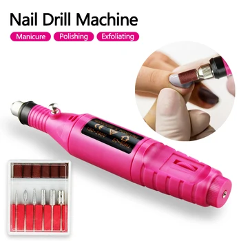 

Manicure and pedicure pen professional 20000 rpm manicure machine pedicure tools gel nail polish remover 1 set