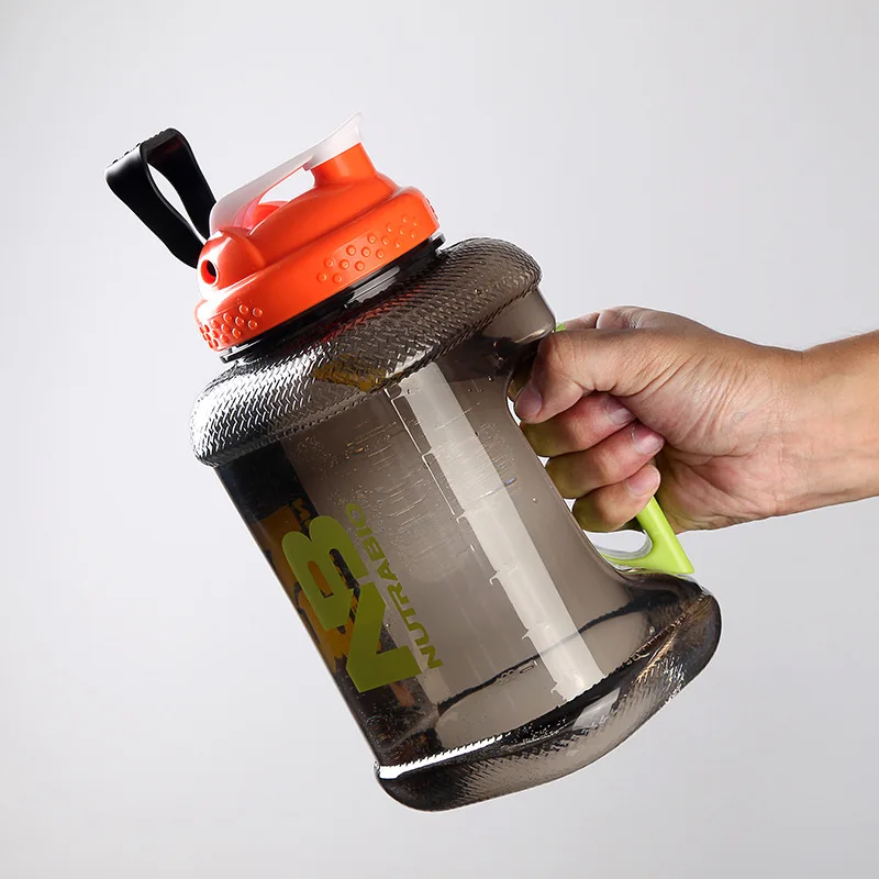 2L Sport Water Bottles Portable Gym Protein Shaker Outdoor Fitness Travel Drinkware 2000ML Large Capacity Gallon Drinking Bottle