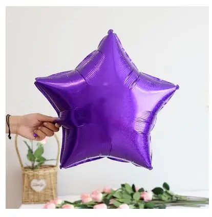 5pcs/lot 18inch Gold Laser Metallic Star Foil Balloons Wedding Kid Bridal Shower Birthday Party Decor Helium Inflatable Globos