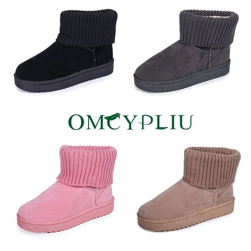 

Botines Mujer 2019 Winter Excellent Pink Women Ankle Boot Keep Warm Platform Snow Boots Ladies Shoe Fashion Flat Shoes Woman