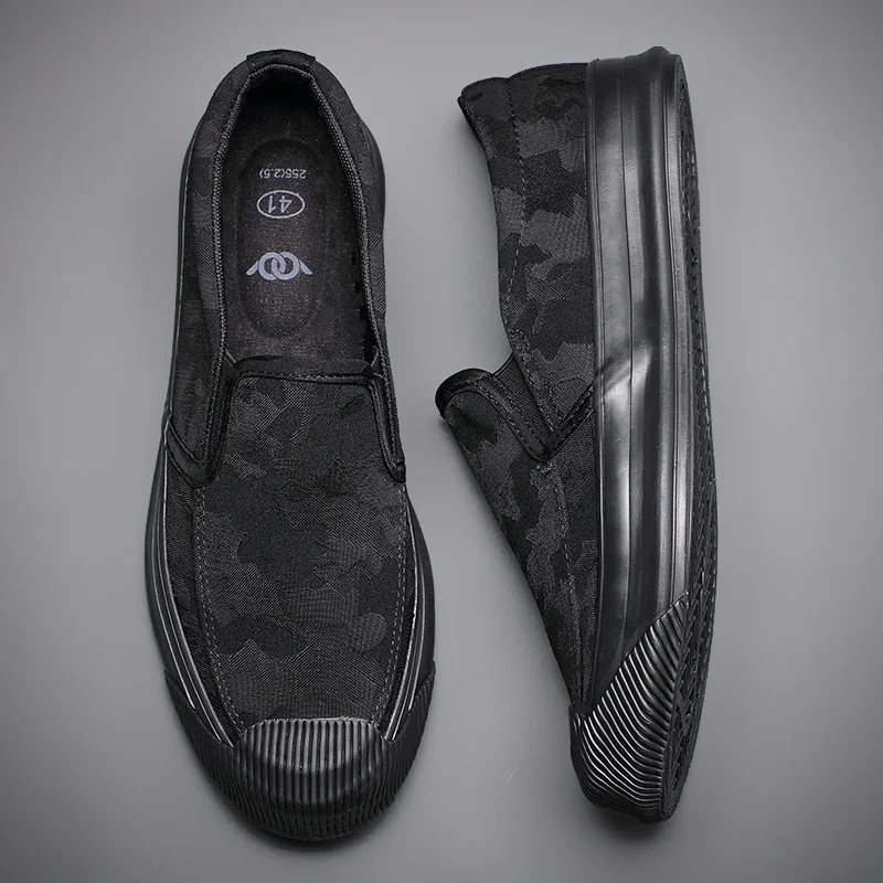 Casual Vulcanized Shoes 2021 New Camouflage Canvas Sports Shoes Men's Breathable Lazy Shoes Trend Versatile Lazy Shoes