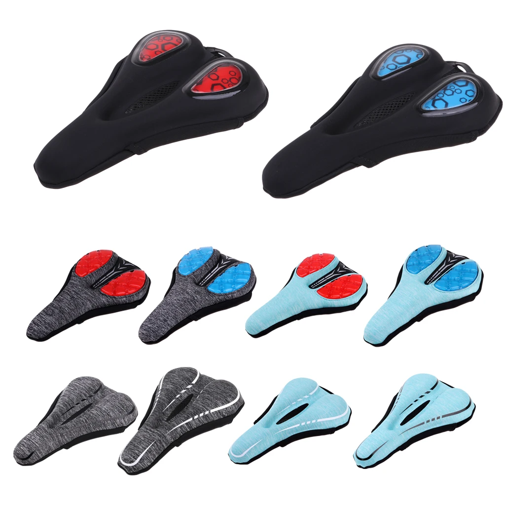 

Bike Seat Cushion Soft Gel Pad Comfortable Exercise Bicycle Saddle Cover for Women and Men Fixed Gear Mountain Road Bike